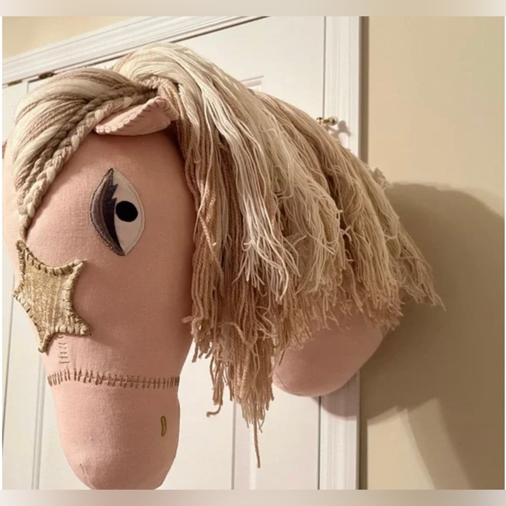 COPY - EUC Pottery Barn Kids ultra-rare faux taxidermy wall-mount horse head.